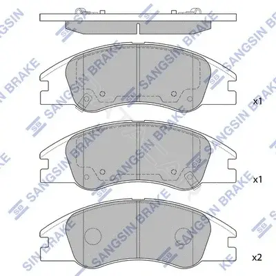 Тормозные колодки Hi-Q SP1167