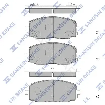 Тормозные колодки Hi-Q SP1172
