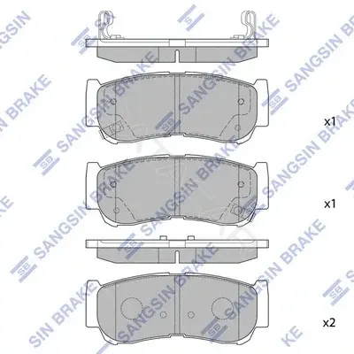 Тормозные колодки Hi-Q SP1178