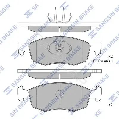 Тормозные колодки Hi-Q SP1198
