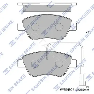 Тормозные колодки Hi-Q SP1201