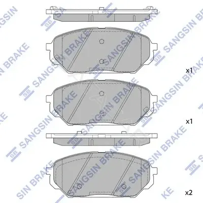 Тормозные колодки Hi-Q SP1203