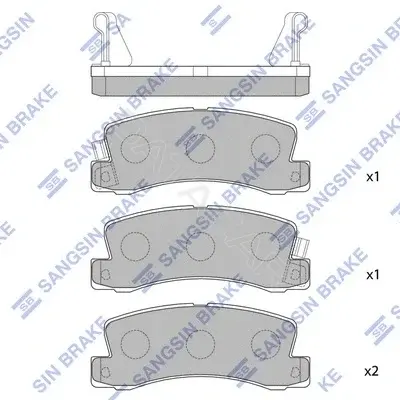 Тормозные колодки Hi-Q SP1208