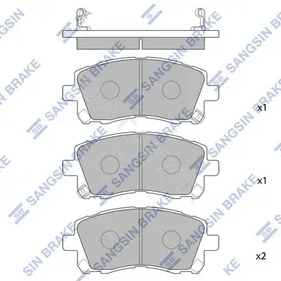 Тормозные колодки Hi-Q SP1225