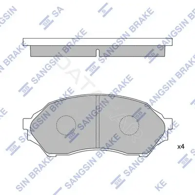 Тормозные колодки Hi-Q SP1227