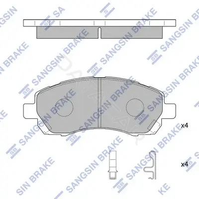 Тормозные колодки Hi-Q SP1228