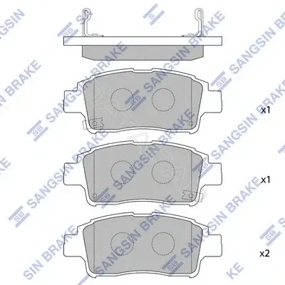 Тормозные колодки Hi-Q SP1230