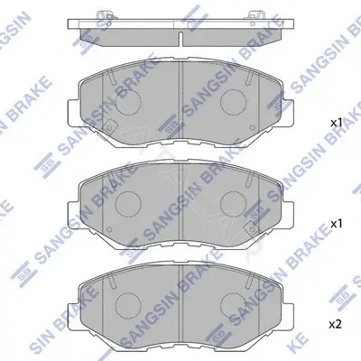 Тормозные колодки Hi-Q SP1237