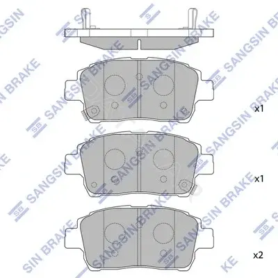 Тормозные колодки Hi-Q SP1244