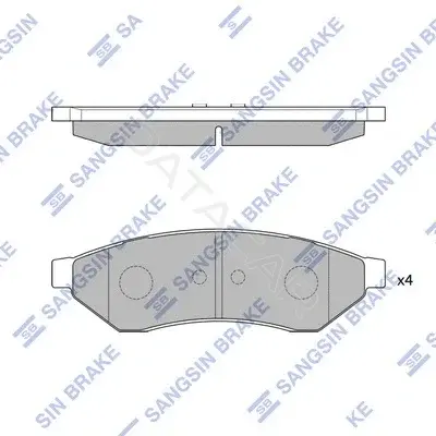 Тормозные колодки Hi-Q SP1252