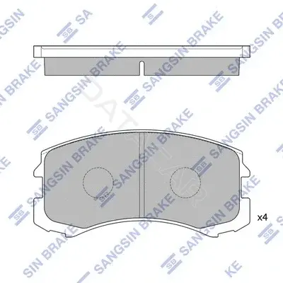 Тормозные колодки Hi-Q SP1255