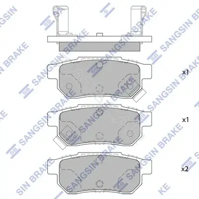 Тормозные колодки Hi-Q SP1265