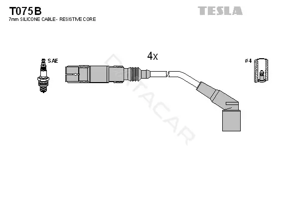Высоковольтные провода TESLA T075B