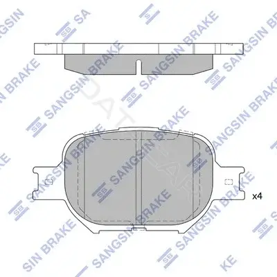 Тормозные колодки Hi-Q SP1272