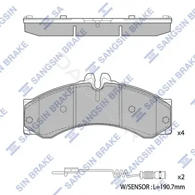 Тормозные колодки Hi-Q SP1277
