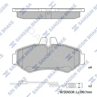 Тормозные колодки Hi-Q SP1278