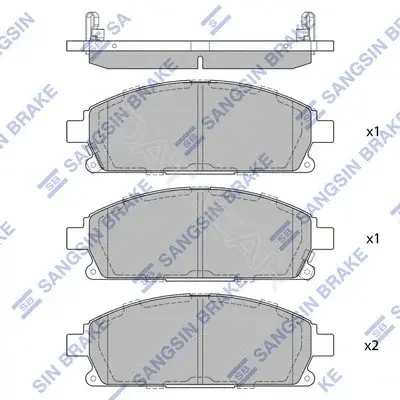 Тормозные колодки Hi-Q SP1365