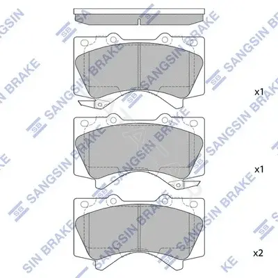 Тормозные колодки Hi-Q SP1381