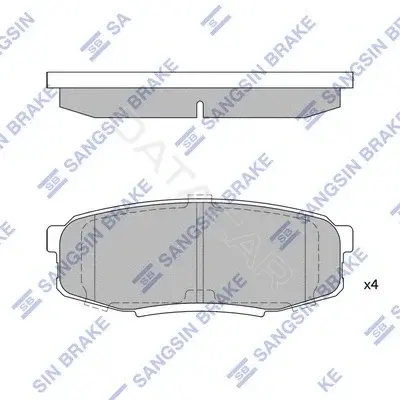 Тормозные колодки Hi-Q SP1382