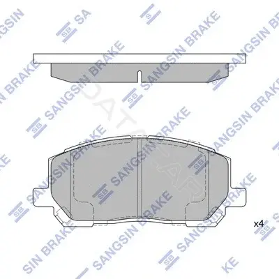 Тормозные колодки Hi-Q SP1384