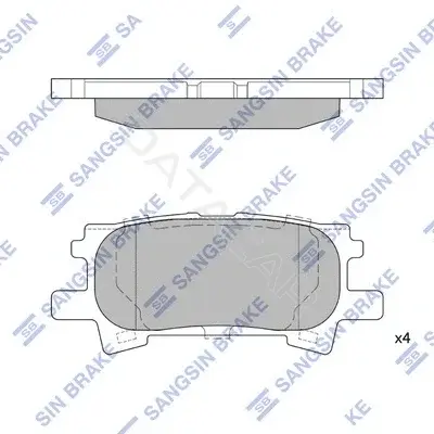 Тормозные колодки Hi-Q SP1385