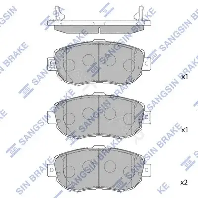 Тормозные колодки Hi-Q SP1386
