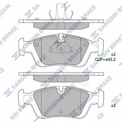 Тормозные колодки Hi-Q SP1388