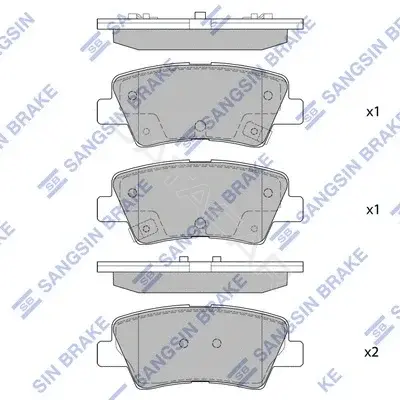 Тормозные колодки Hi-Q SP1407