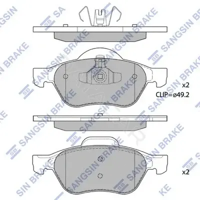 Тормозные колодки Hi-Q SP1414