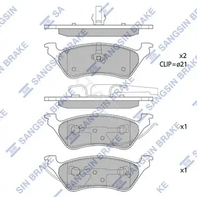 Тормозные колодки Hi-Q SP1441