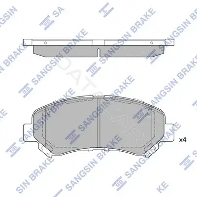 Тормозные колодки Hi-Q SP1451