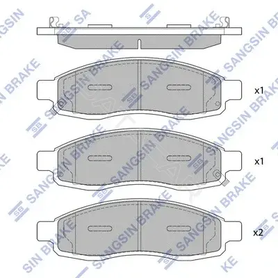 Тормозные колодки Hi-Q SP1455