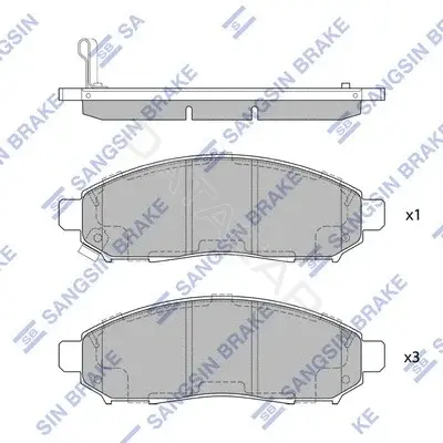 Тормозные колодки Hi-Q SP1460