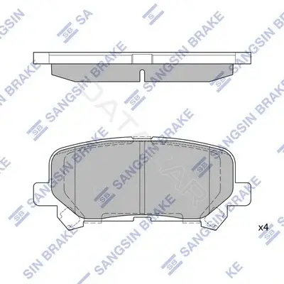 Тормозные колодки Hi-Q SP1461