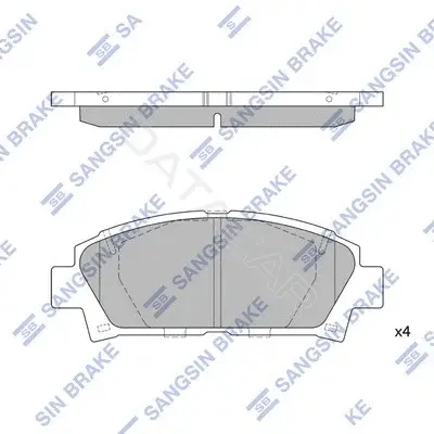 Тормозные колодки Hi-Q SP1466