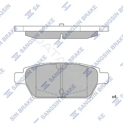 Тормозные колодки Hi-Q SP1476