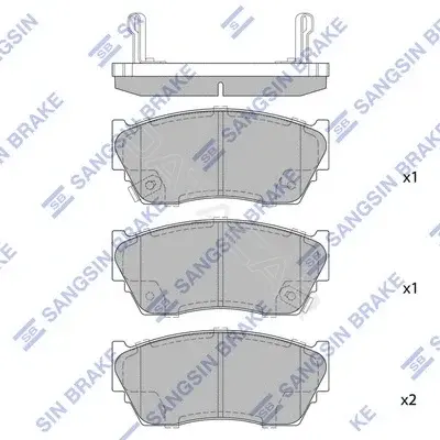 Тормозные колодки Hi-Q SP1489