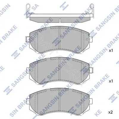 Тормозные колодки Hi-Q SP1492