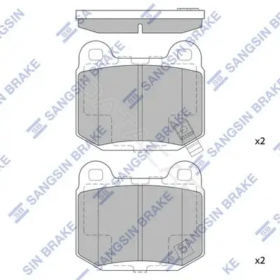 Тормозные колодки Hi-Q SP1495