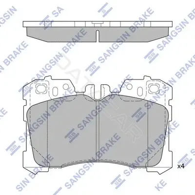 Тормозные колодки Hi-Q SP1496
