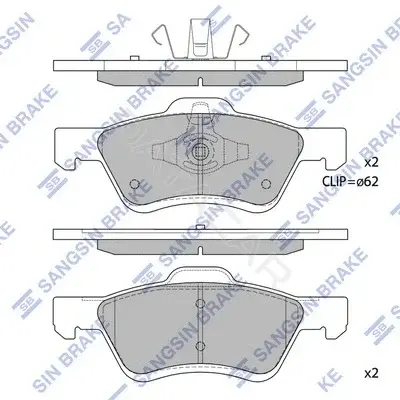 Тормозные колодки Hi-Q SP1497