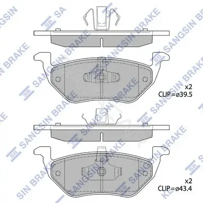 Тормозные колодки Hi-Q SP1498