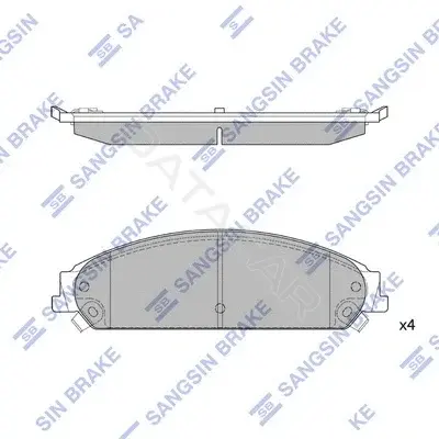 Тормозные колодки Hi-Q SP1509