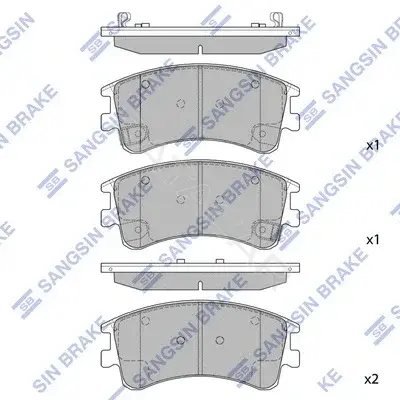 Тормозные колодки Hi-Q SP1518