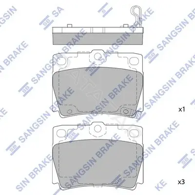 Тормозные колодки Hi-Q SP1522