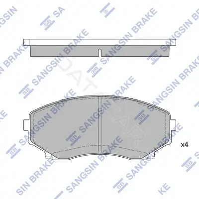 Тормозные колодки Hi-Q SP1527