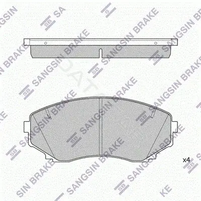 Тормозные колодки Hi-Q SP1527A