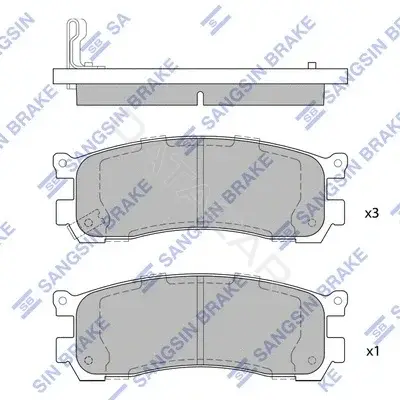 Тормозные колодки Hi-Q SP1528