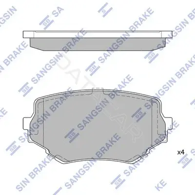 Тормозные колодки Hi-Q SP1535