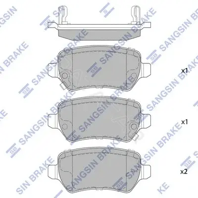 Тормозные колодки Hi-Q SP1536